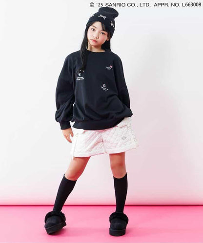 金屬蝴蝶結裝飾 針織帽