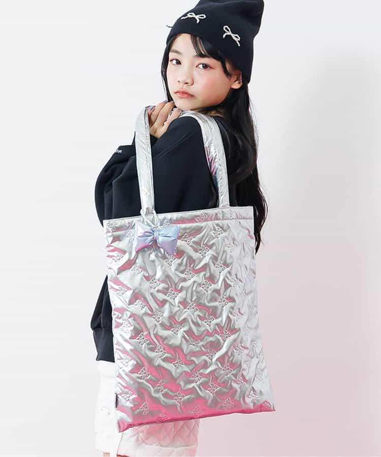 蝴蝶結絎縫托特包 2款