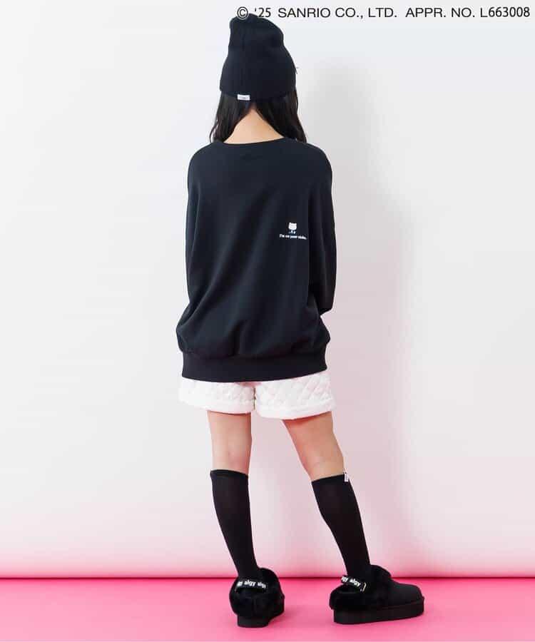 金屬蝴蝶結裝飾 針織帽