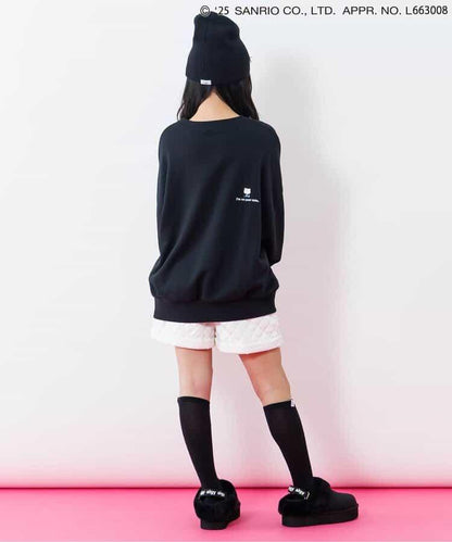 金屬蝴蝶結裝飾 針織帽