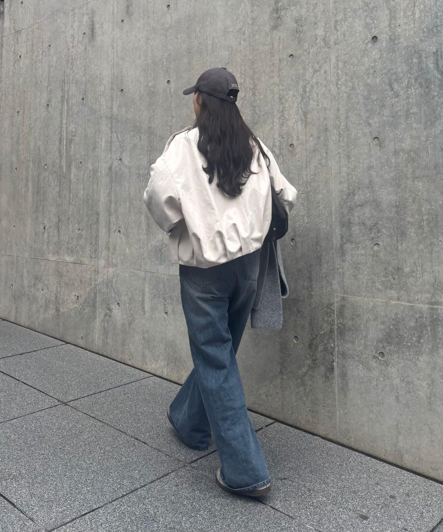 桃皮絨飛行夾克