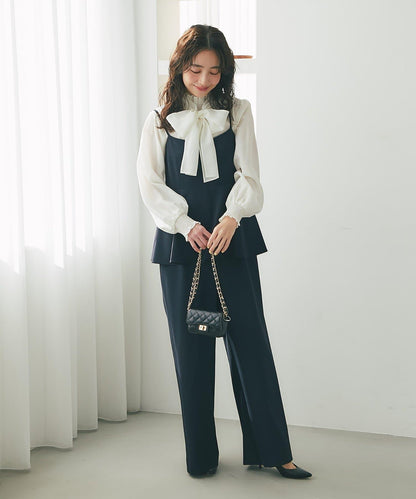 La boutique BonBon 荷葉邊吊帶連體褲