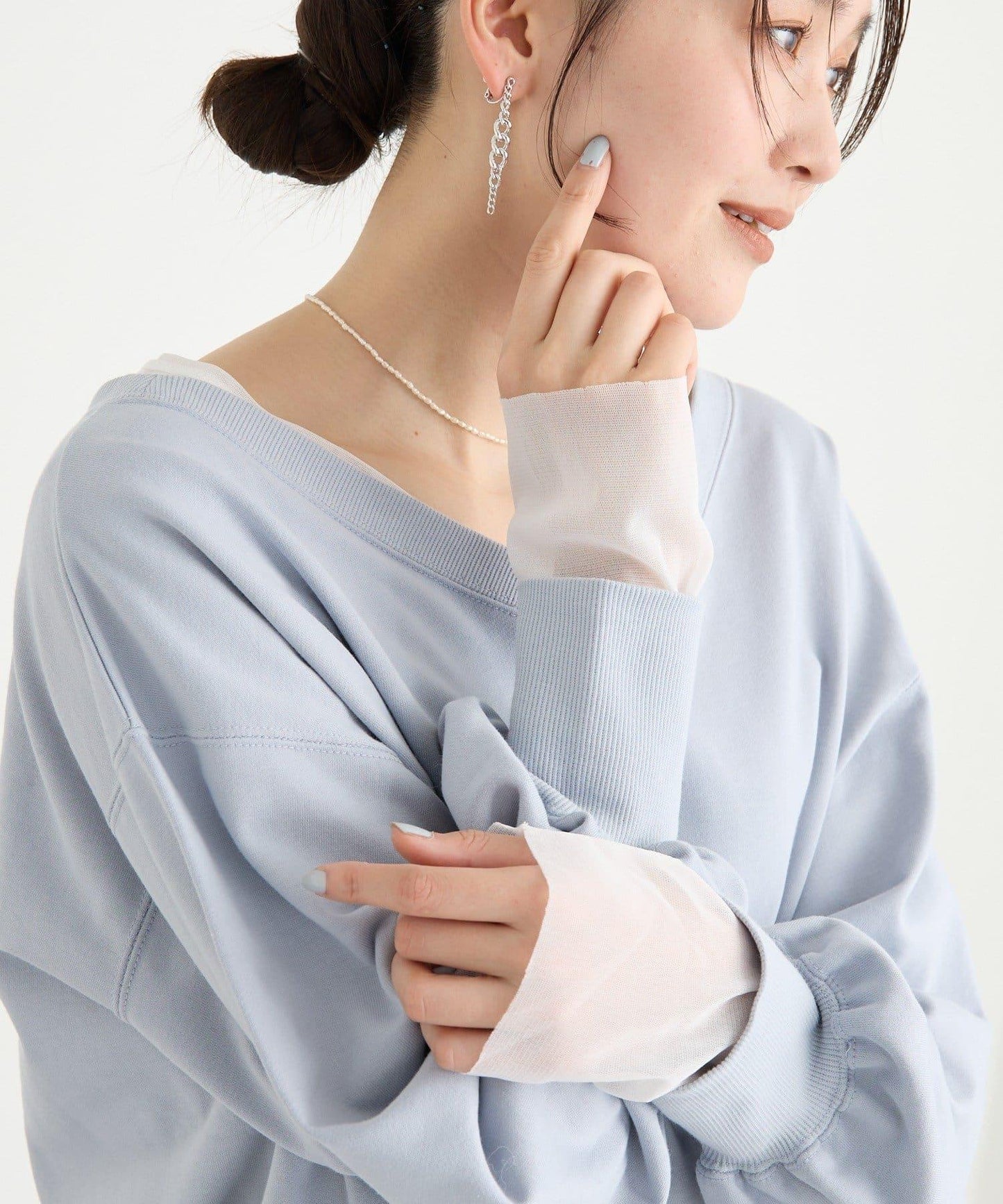 存在感十足鏈條設計耳環
