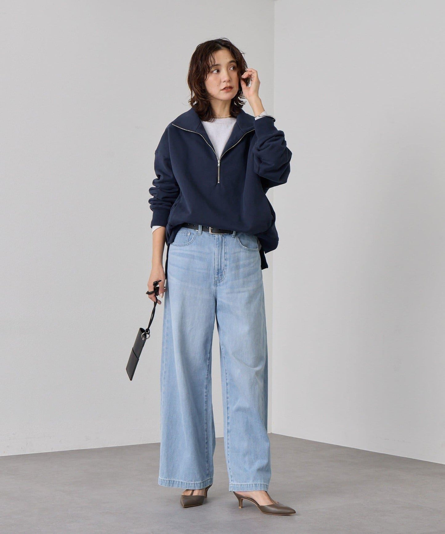 ZIP SWEAT 拉鍊套頭衛衣