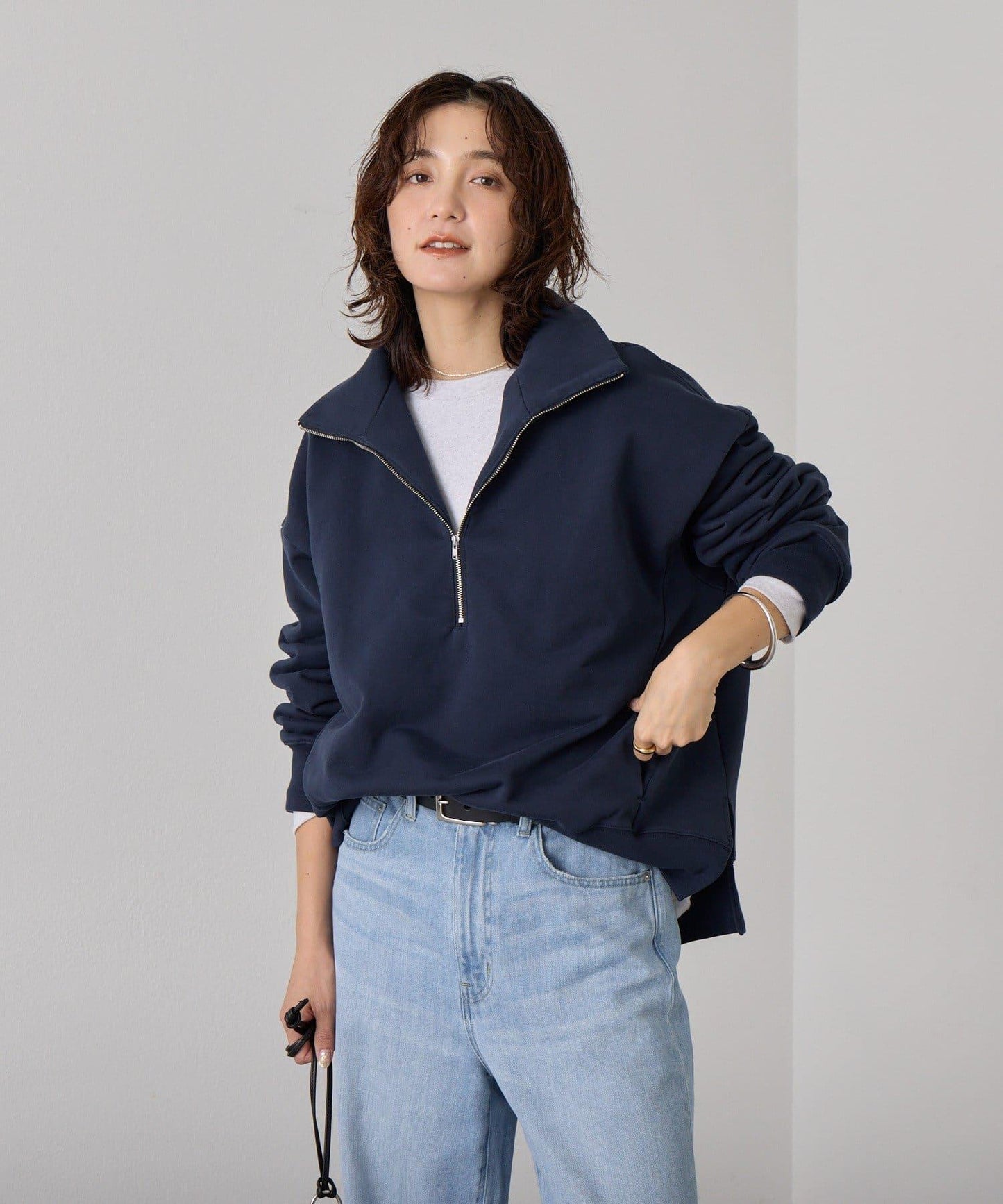 ZIP SWEAT 拉鍊套頭衛衣