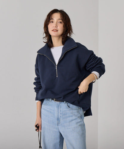ZIP SWEAT 拉鍊套頭衛衣