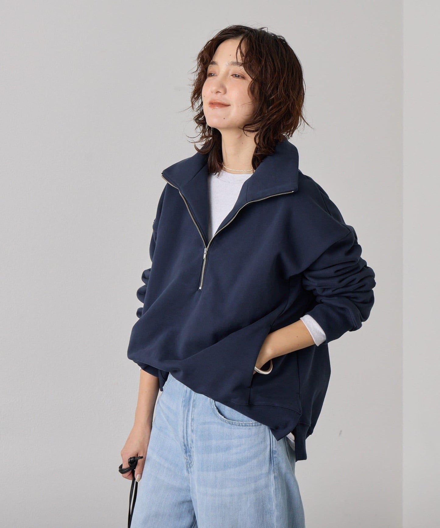 ZIP SWEAT 拉鍊套頭衛衣