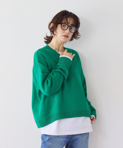 A・MONN.:.(アモン) V領針織套頭衫