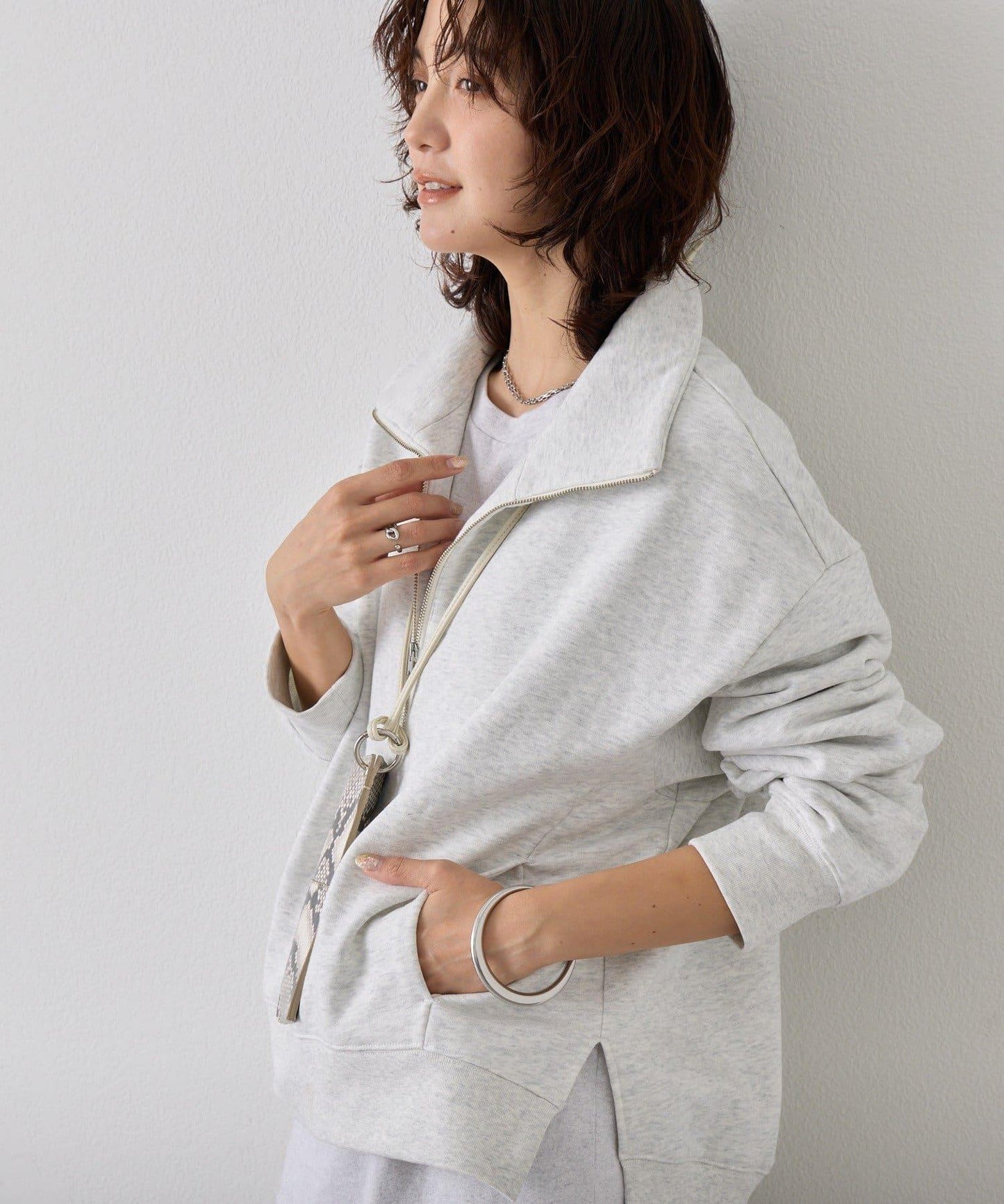 ZIP SWEAT 拉鍊套頭衛衣