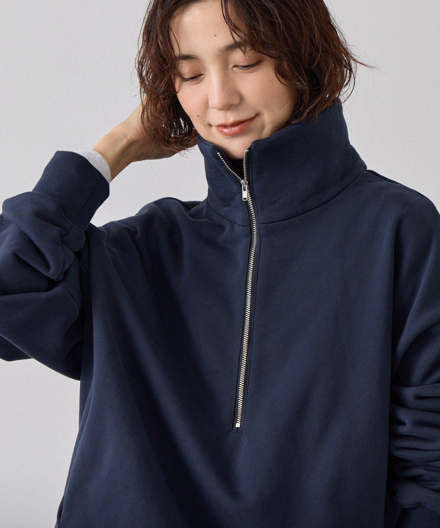 ZIP SWEAT 拉鍊套頭衛衣
