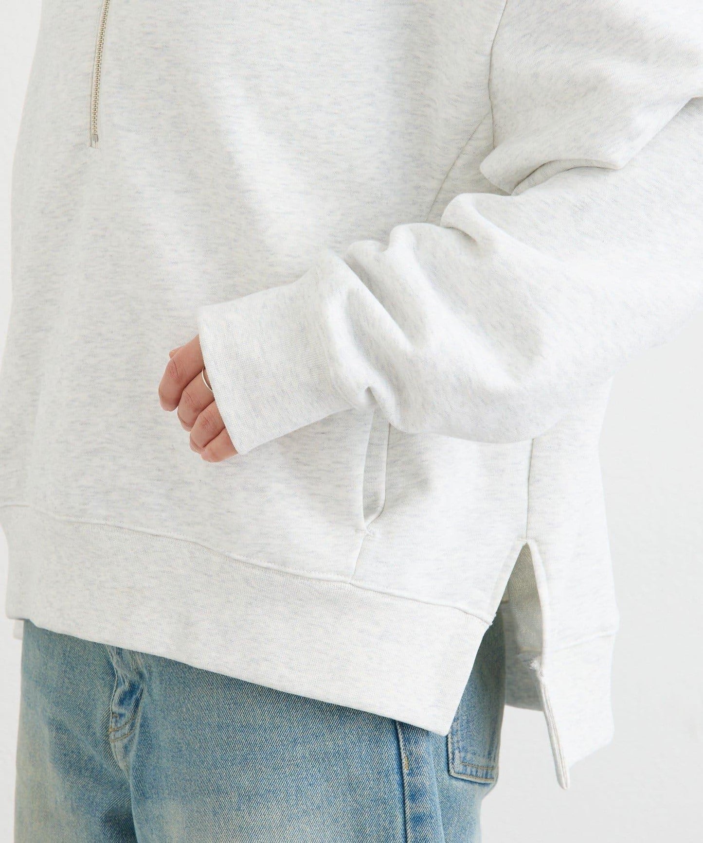 ZIP SWEAT 拉鍊套頭衛衣