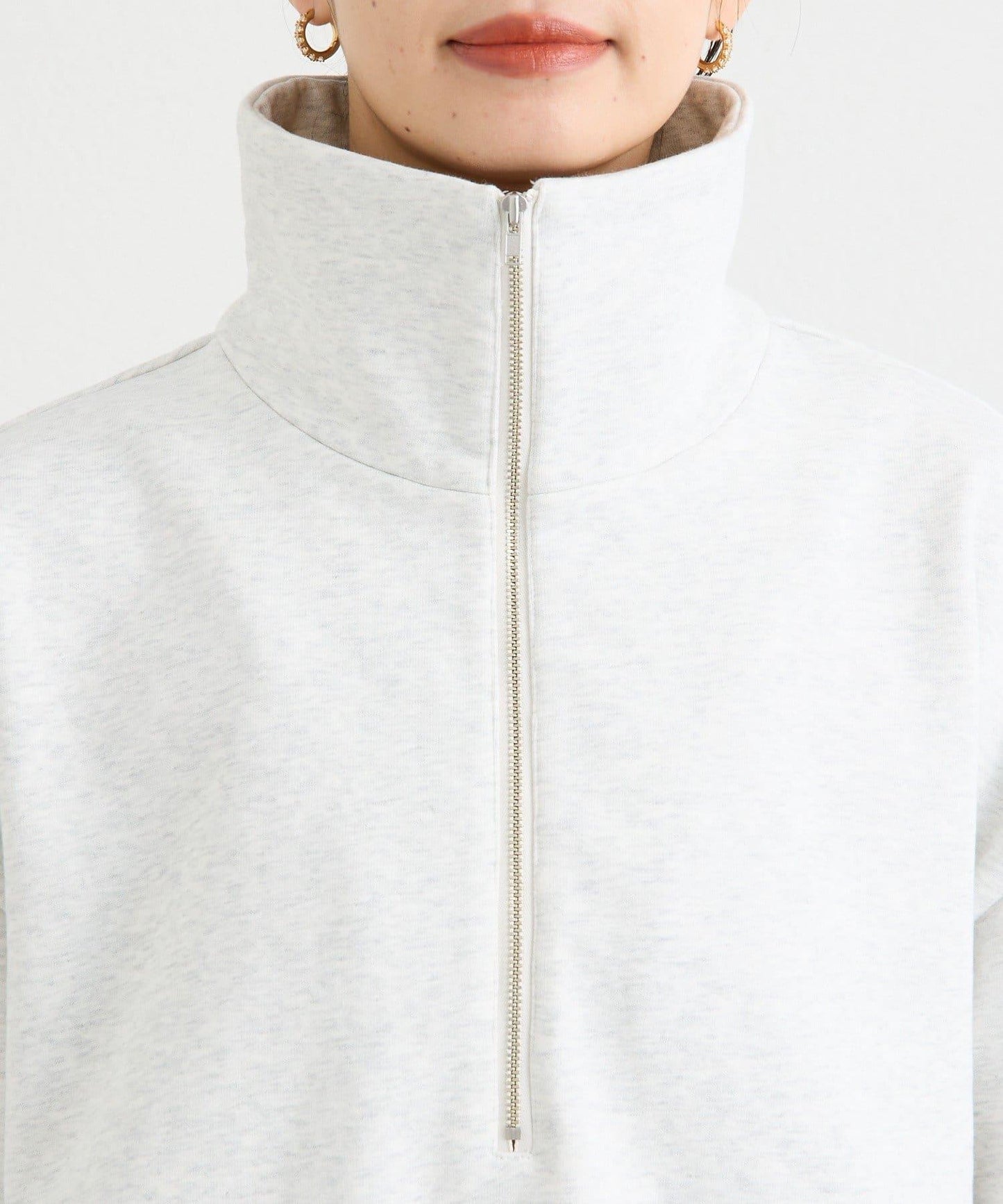ZIP SWEAT 拉鍊套頭衛衣