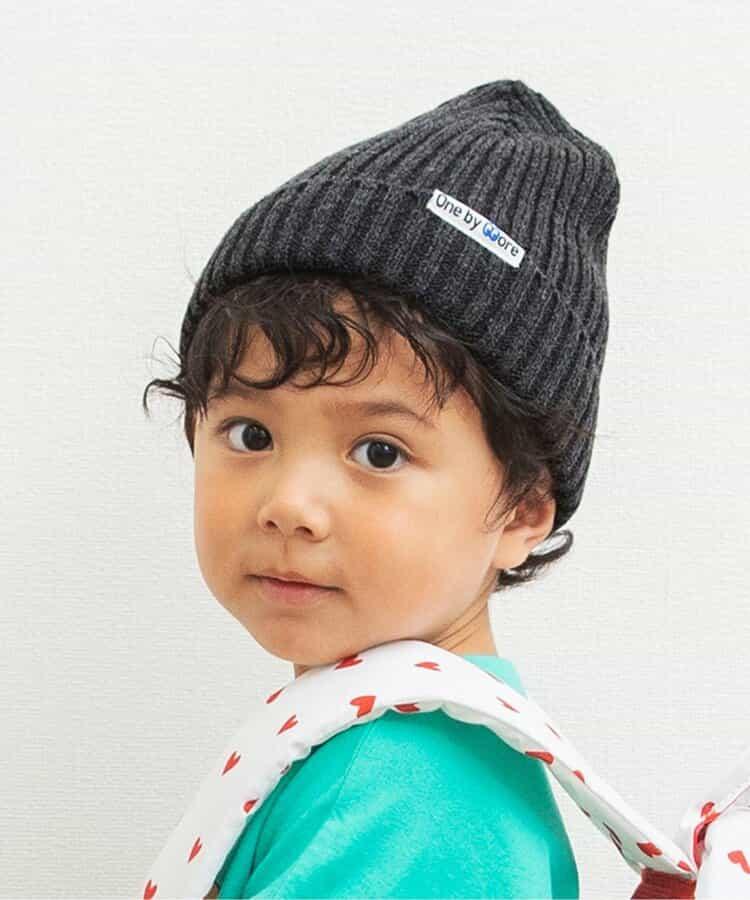 one by more 多色針織帽