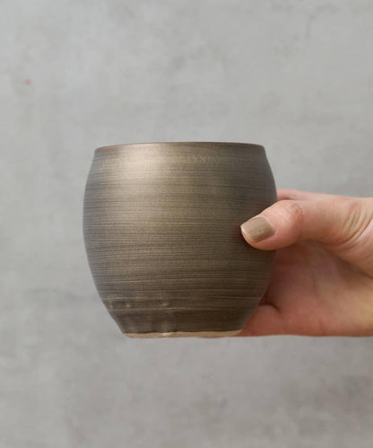 coral 霧面金短款杯