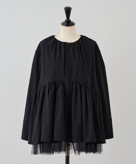 蓬紗荷葉邊設計 夾克外套