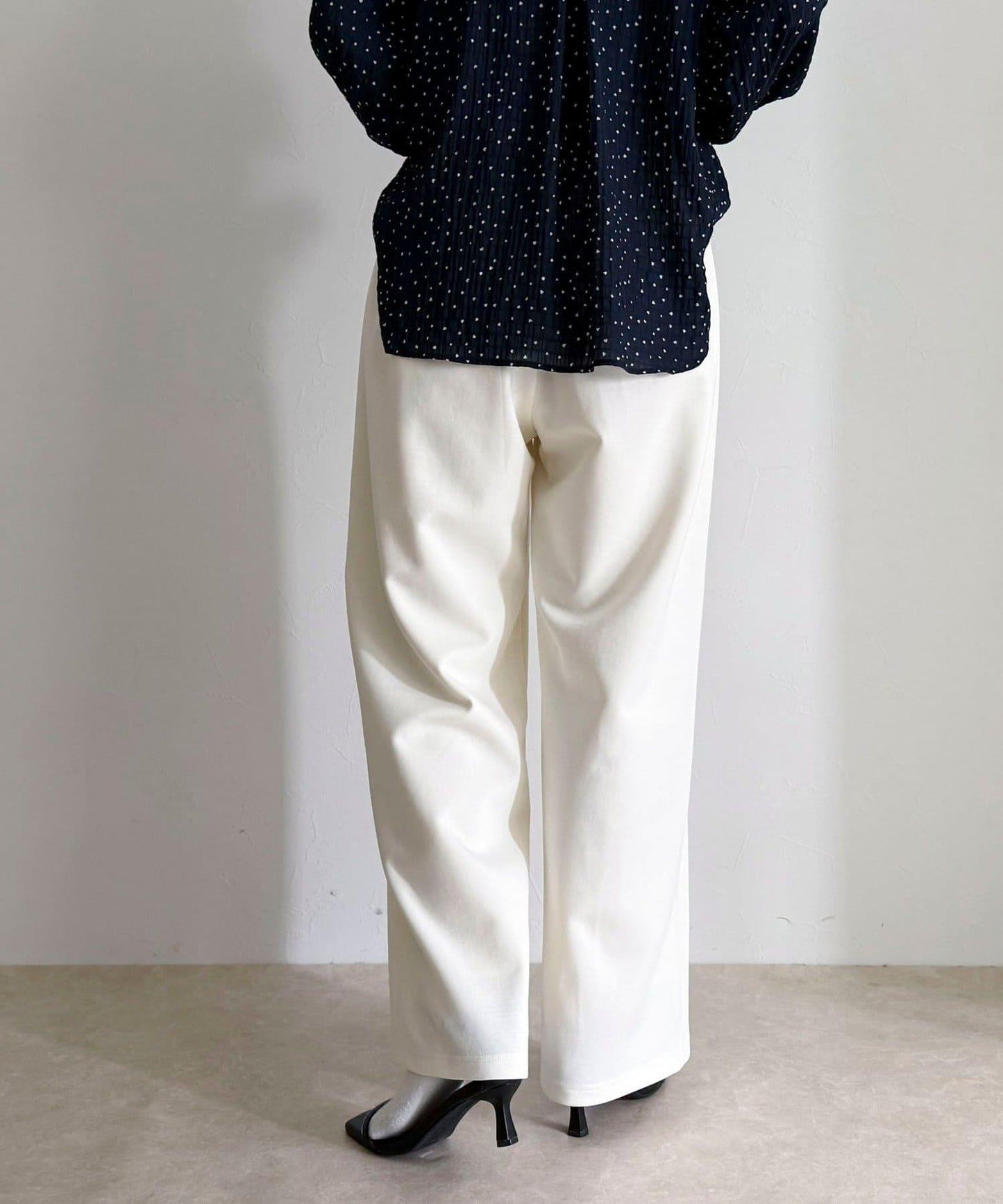 彈力針織 鬆緊腰 前貼袋 工裝褲