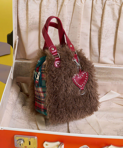Me+Me 心形吊墜裝飾 毛絨 波士頓包