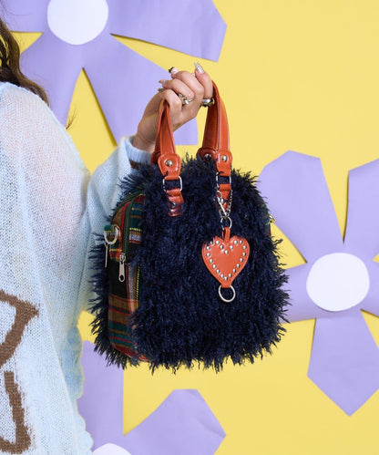 Me+Me 心形吊墜裝飾 毛絨 波士頓包