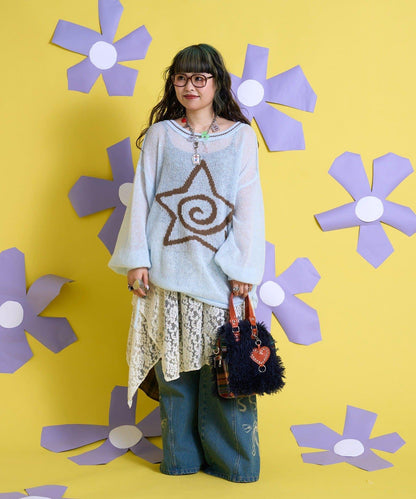 Me+Me 心形吊墜裝飾 毛絨 波士頓包