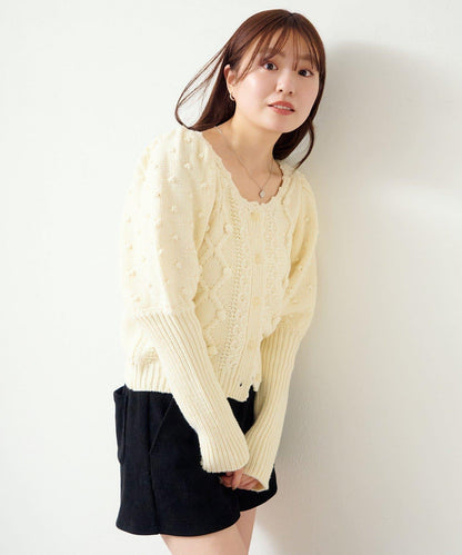 Kastane 蓬蓬針織開衫