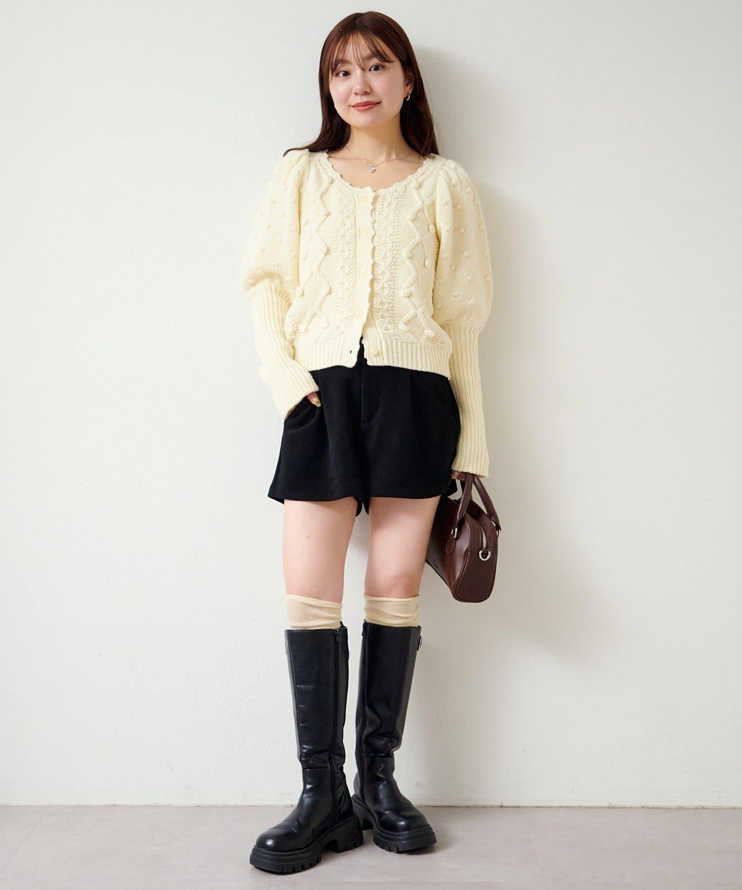 Kastane 蓬蓬針織開衫