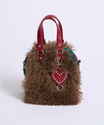 Me+Me 心形吊墜裝飾 毛絨 波士頓包