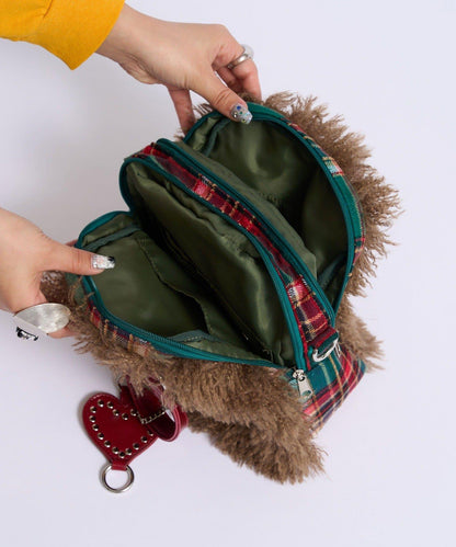 Me+Me 心形吊墜裝飾 毛絨 波士頓包