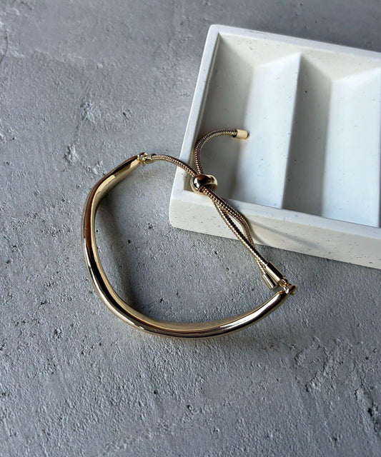 GOLDY 滑動珠 曲線設計 手鍊