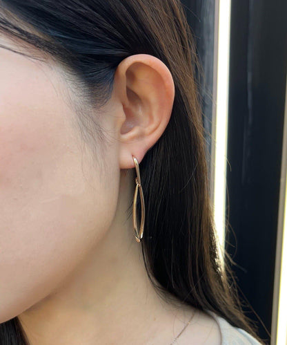 GOLDY 垂墜線條鉤式耳環