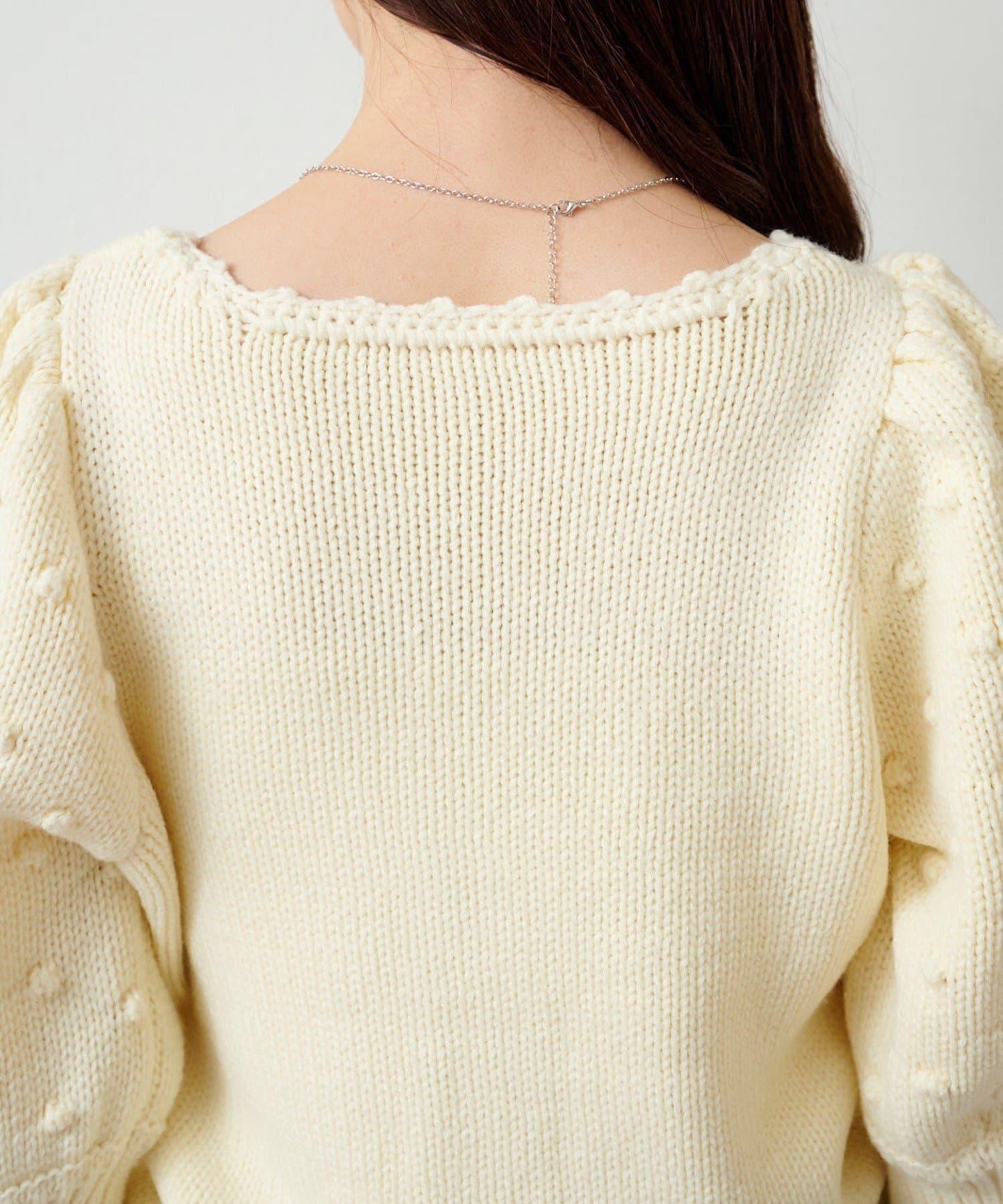 毛球裝飾 針織開衫