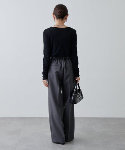 透紗照片圖案長袖T恤