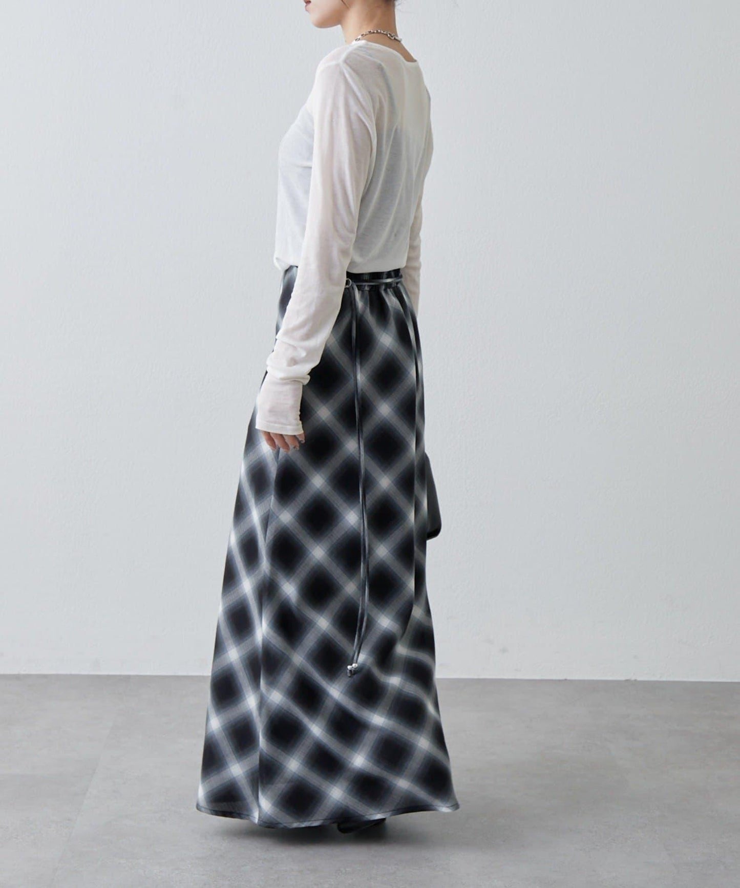 透紗照片圖案長袖T恤