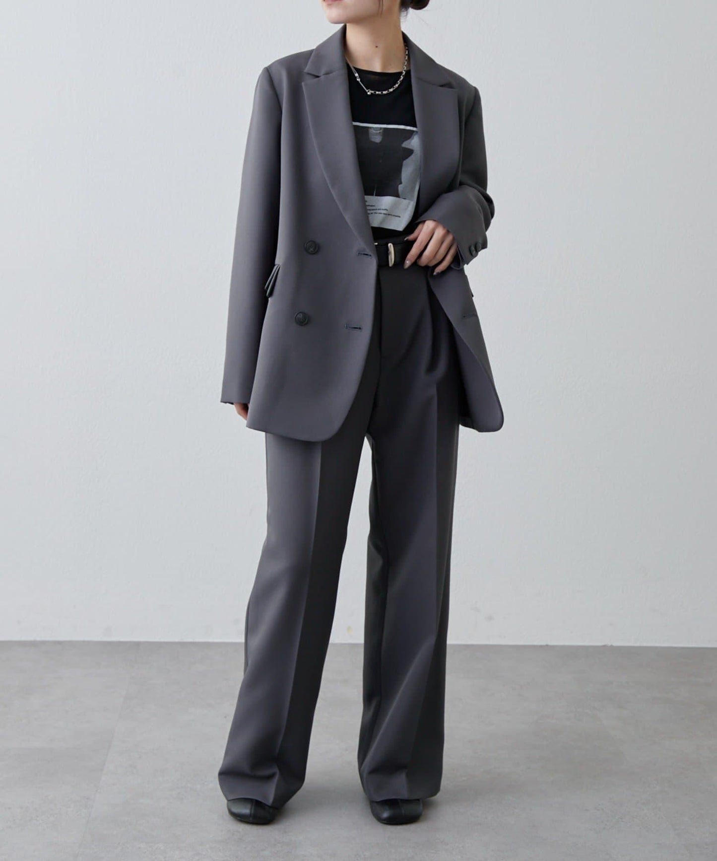 透紗照片圖案長袖T恤