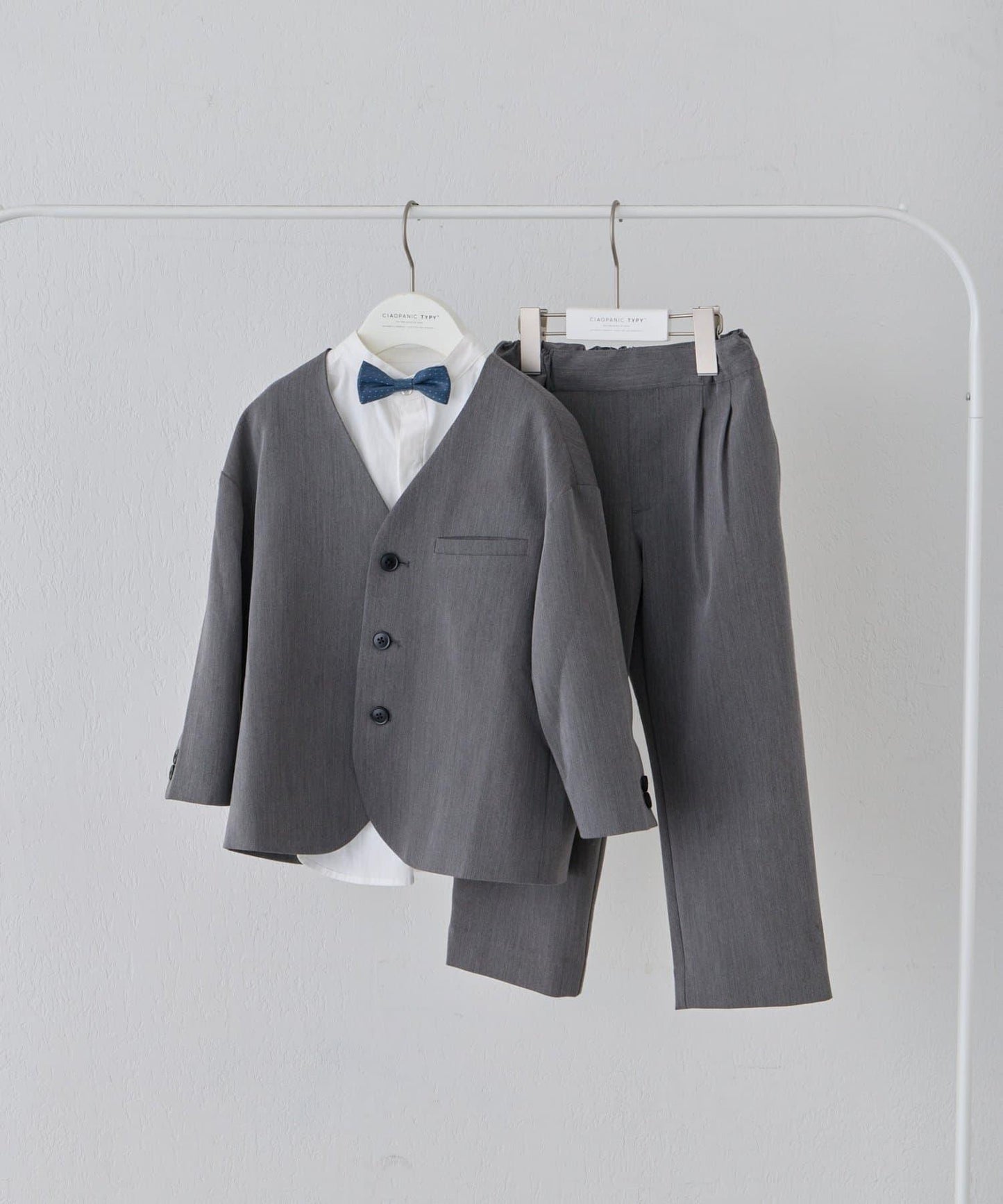 兒童禮儀正式款 蝴蝶結設計 襯衫套裝