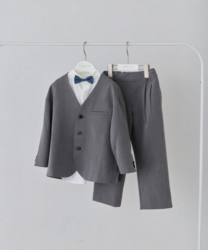 兒童禮儀正式款 蝴蝶結設計 襯衫套裝