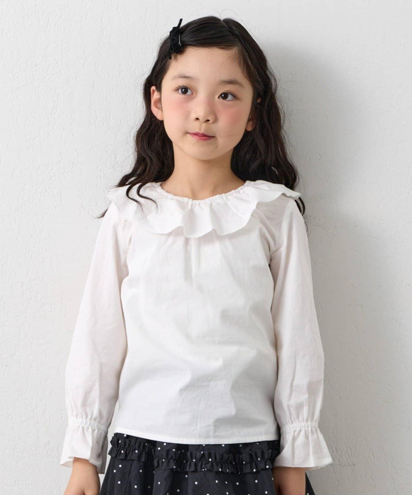 KIDS 禮儀荷葉領 襯衫