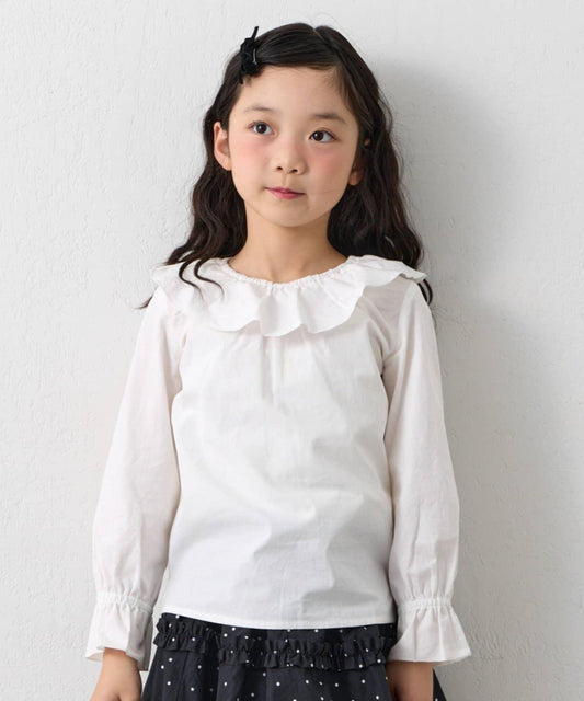 KIDS 禮儀荷葉領 襯衫