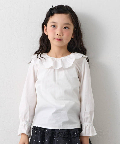 KIDS 禮儀荷葉領 襯衫