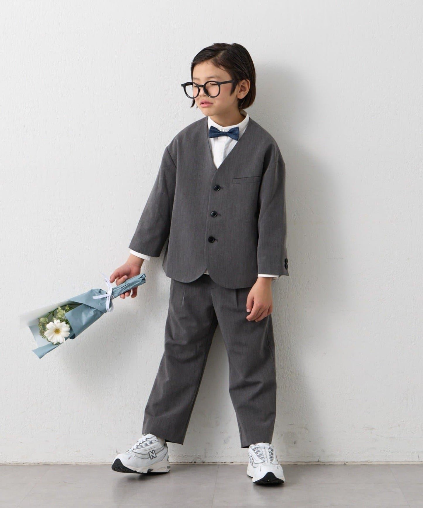 兒童禮服風夾克褲裝套裝