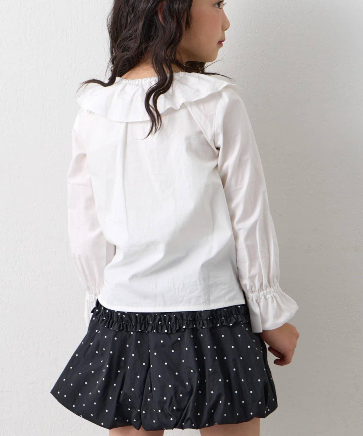 KIDS 禮儀荷葉領 襯衫