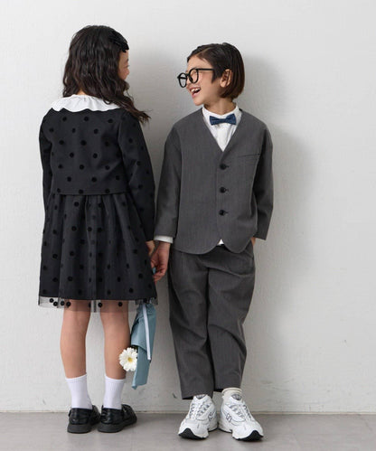 兒童禮服風夾克褲裝套裝