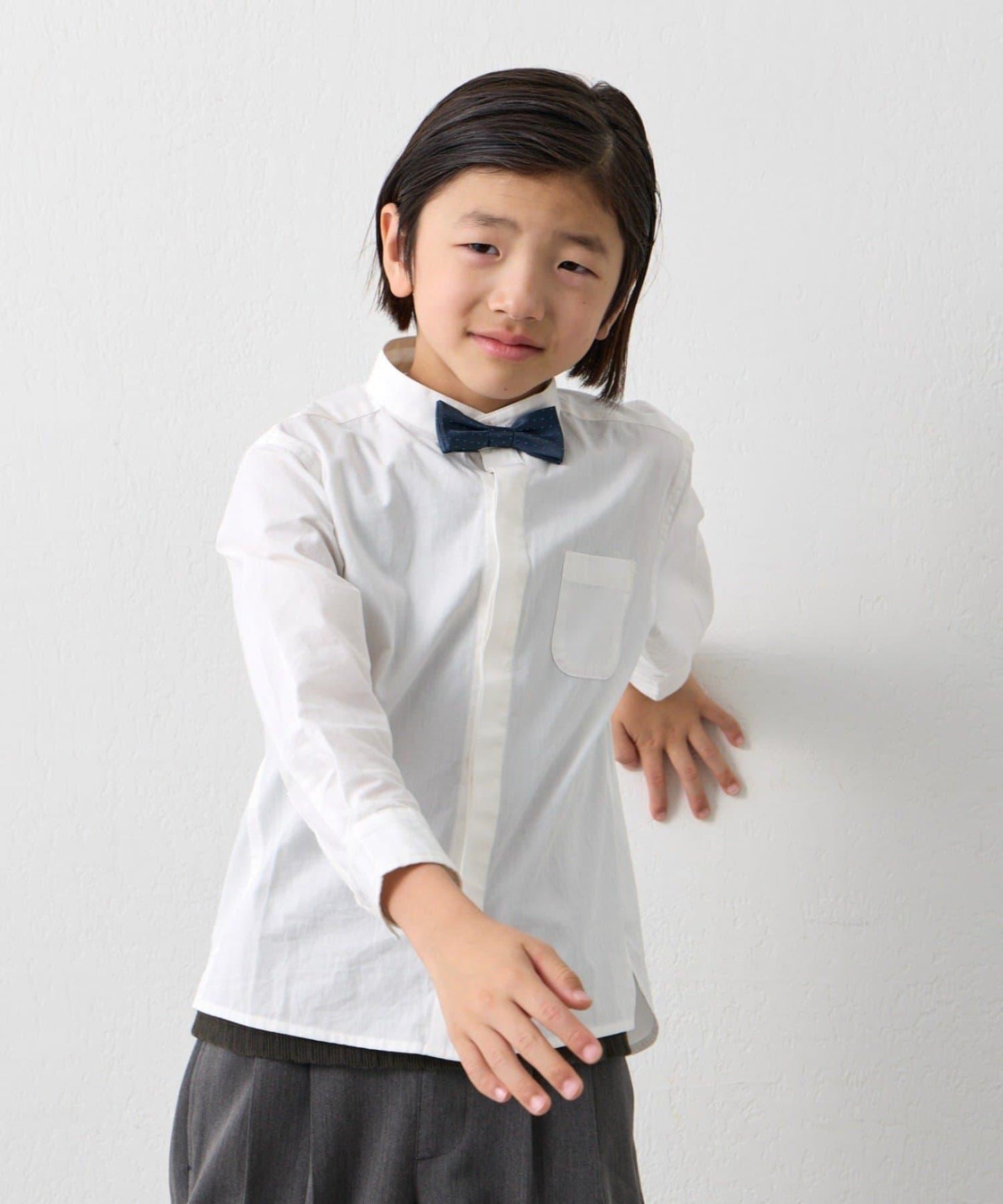 兒童禮儀正式款 蝴蝶結設計 襯衫套裝