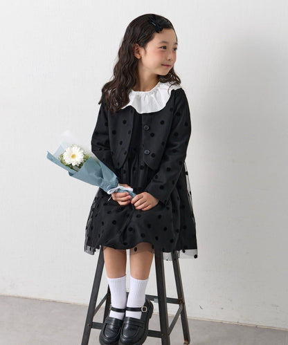 KIDS 禮儀荷葉領 襯衫