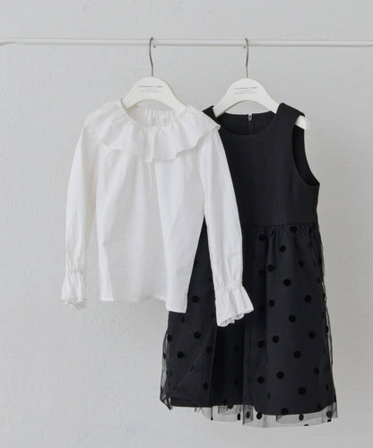 KIDS 禮儀荷葉領 襯衫