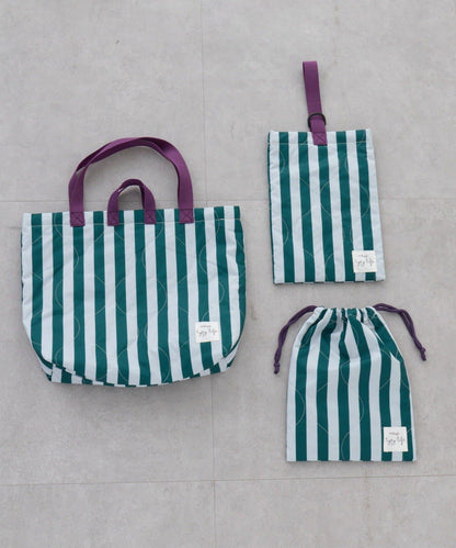 KIDS 新生活入學準備 條紋 手提課包