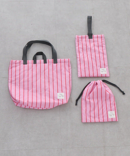 KIDS 新生活入學準備 條紋 手提課包