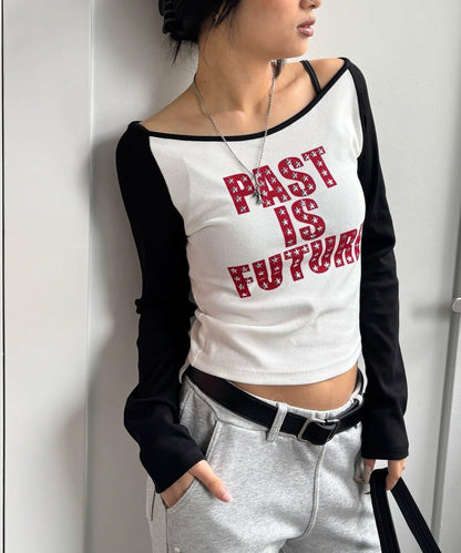 STAR STUDS RAGLAN LOG 上衣