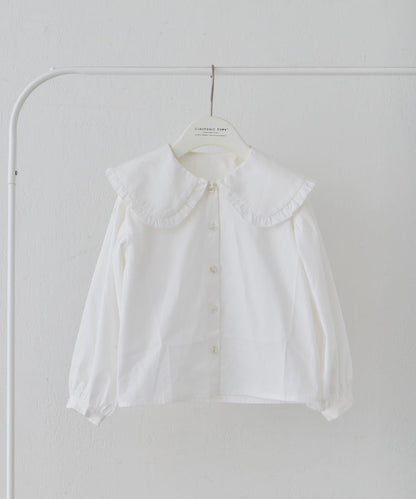 兒童正式場合 大翻領褶襉 連衣裙套裝