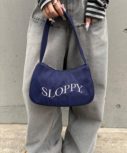 SLOPPY LOGO 圖案單肩包