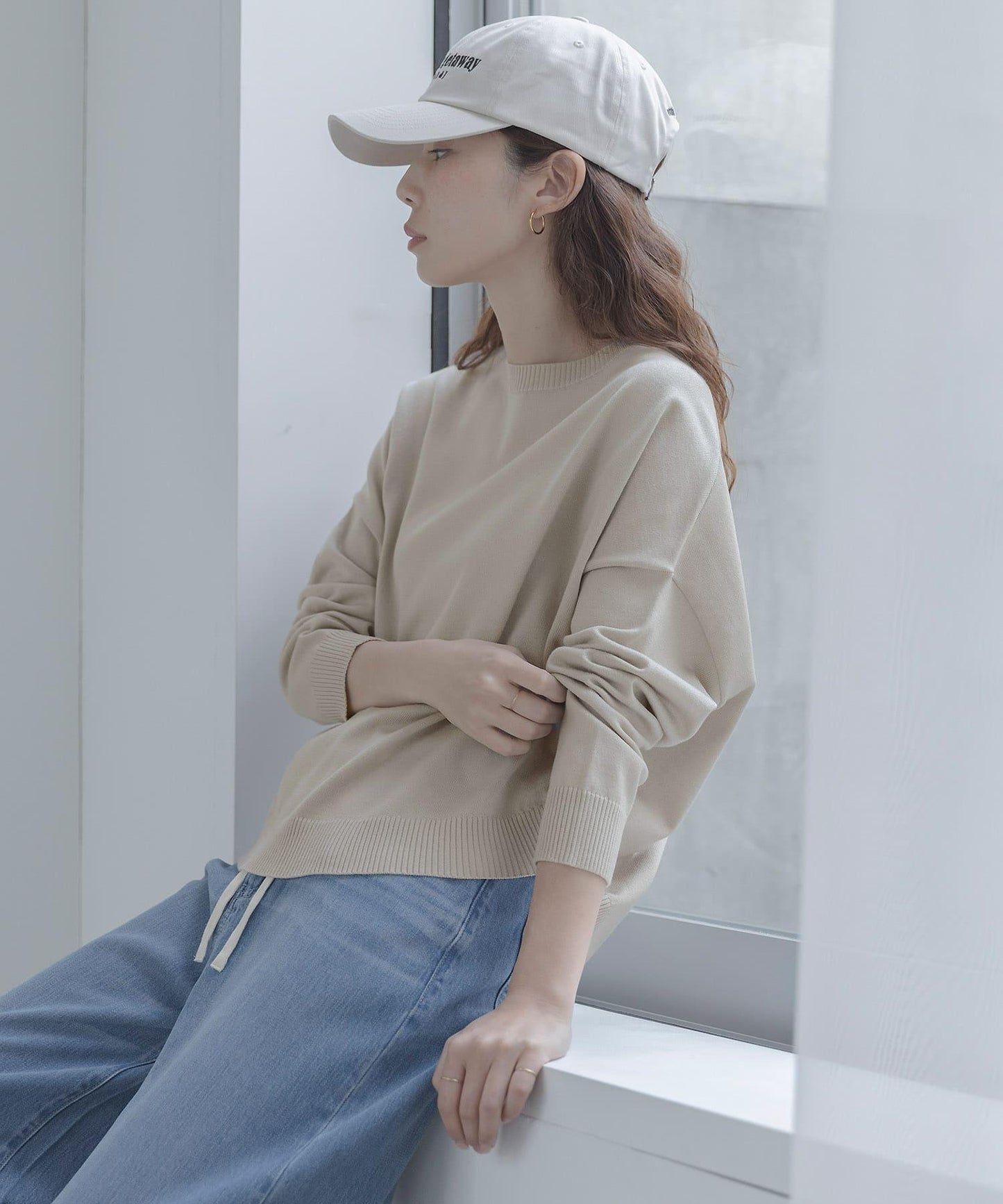 防起球繭形針織上衣（部分色）